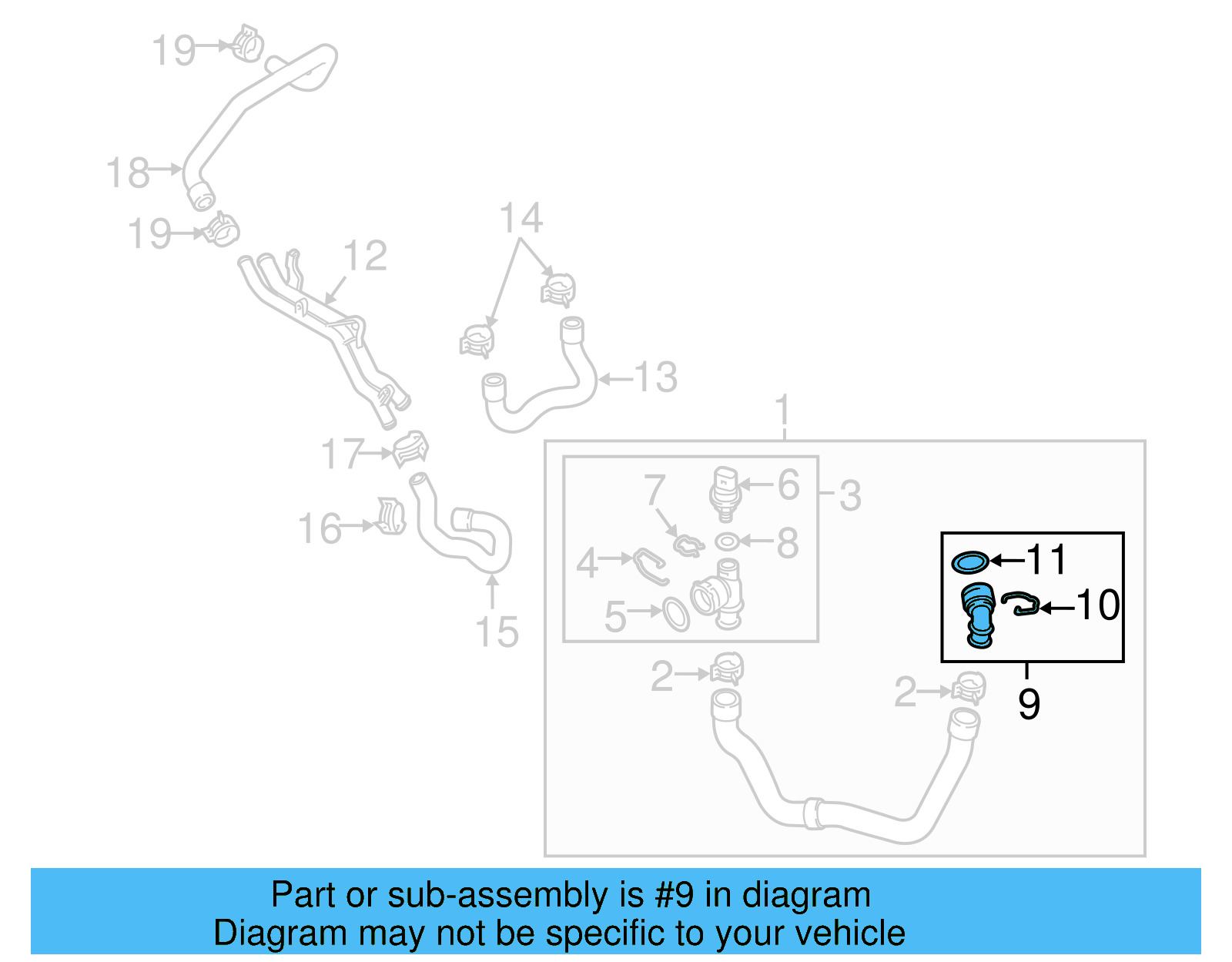 Lower Hose Coupling 5C0-122-291-J - View 25