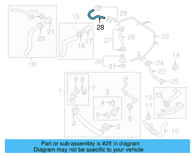 Overflow Hose 5C0-122-447-F - View 29