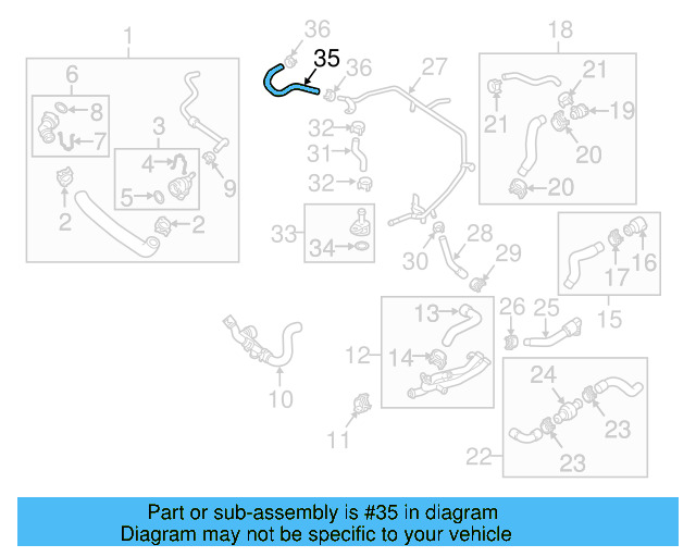 Overflow Hose 5C0-122-447-F - View 22