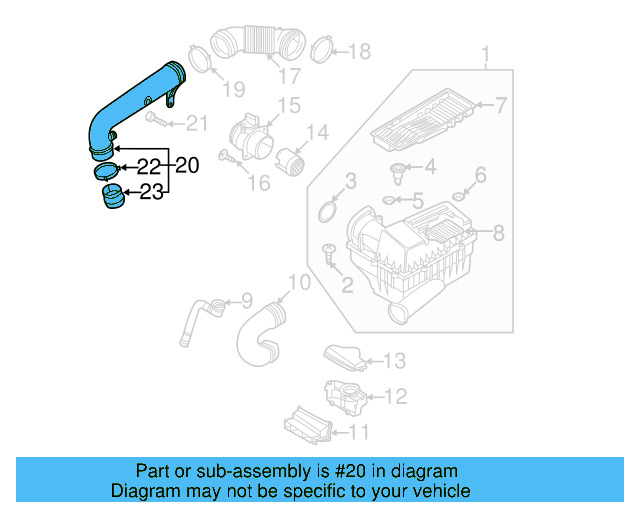 Duct Assembly 5C0-129-654-C - View 13