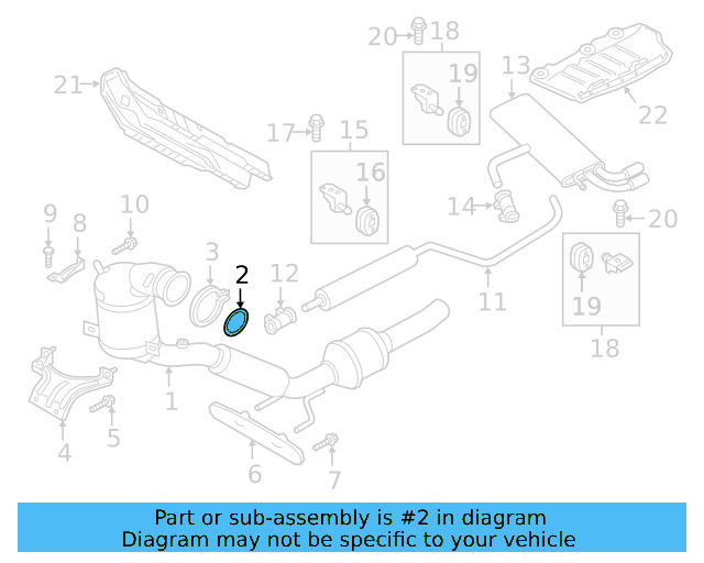 Converter & Pipe Gasket 5C0-253-115-A - View 21