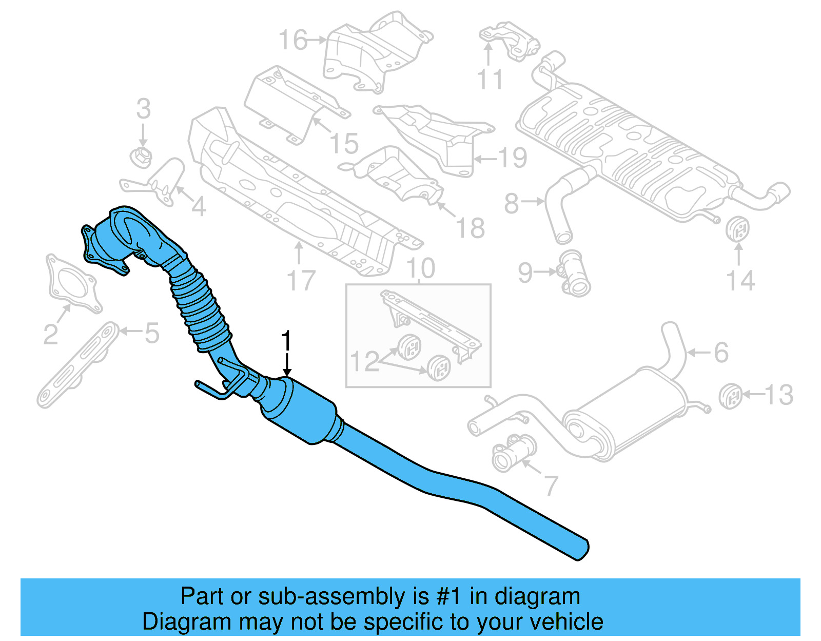 Converter & Pipe 5C0-254-500-L - View 2