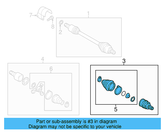 Outer Joint Assembly 5C0-498-099-D - View 30