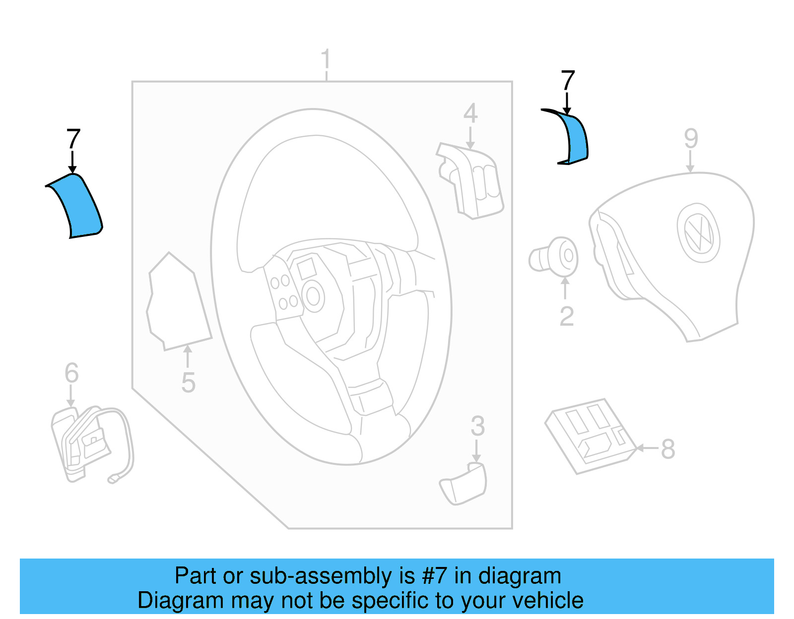 Switch Cover 5C0-498-685-81U - View 14