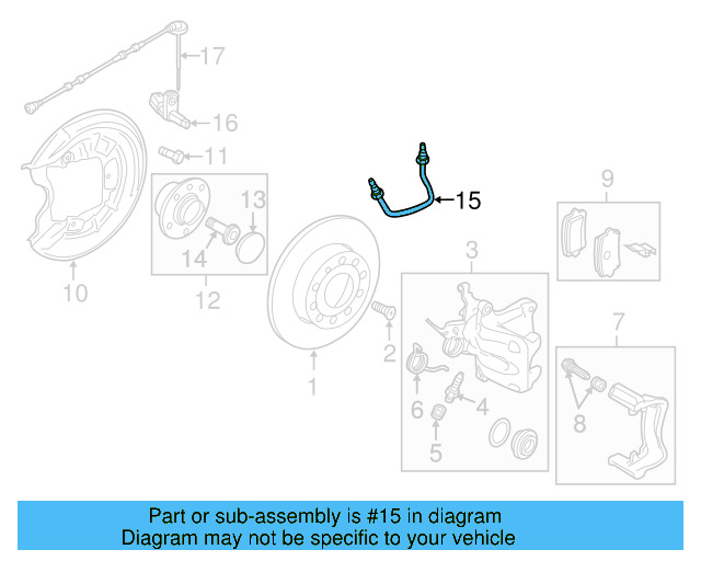 Brake Hose 5C0-611-775-E - View 8