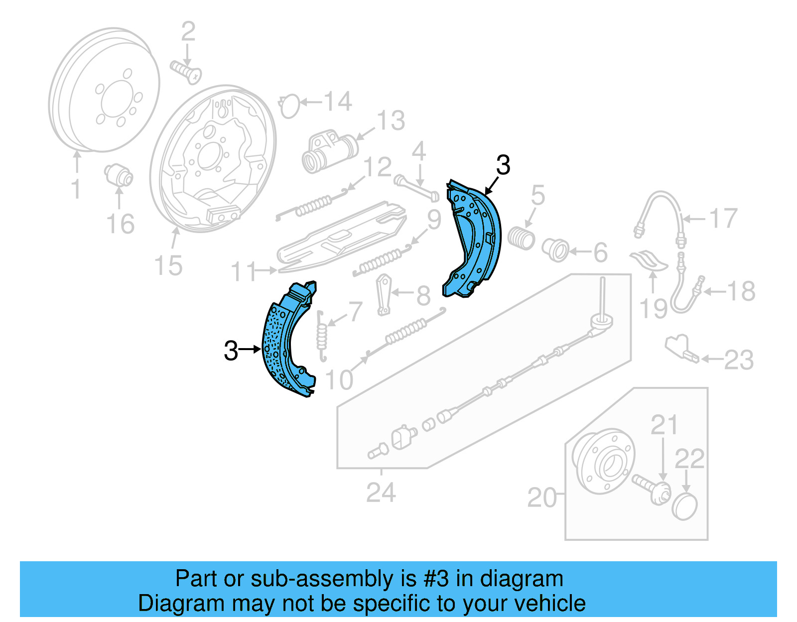 Brake Shoes 5C0-698-545 - View 4
