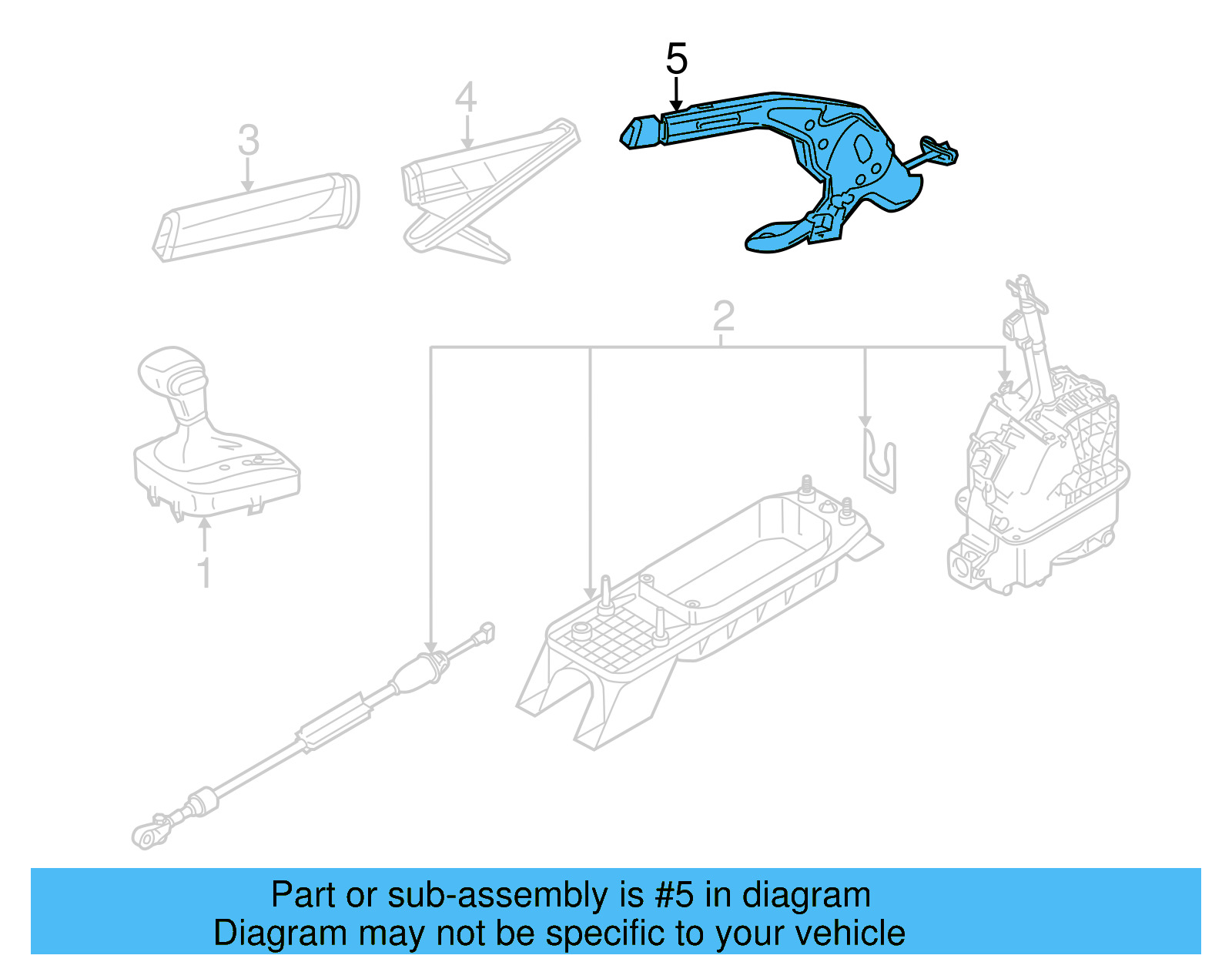 Lever 5C0-711-303-CH-LRU - View 2