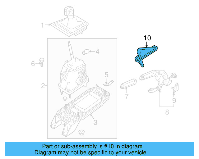 Parking Brake Lever Cover 5C0-711-465-D-OBX - View 26