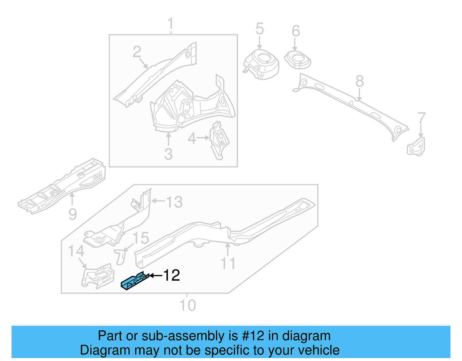 Rail Reinforced 5C0-803-871 - View 4