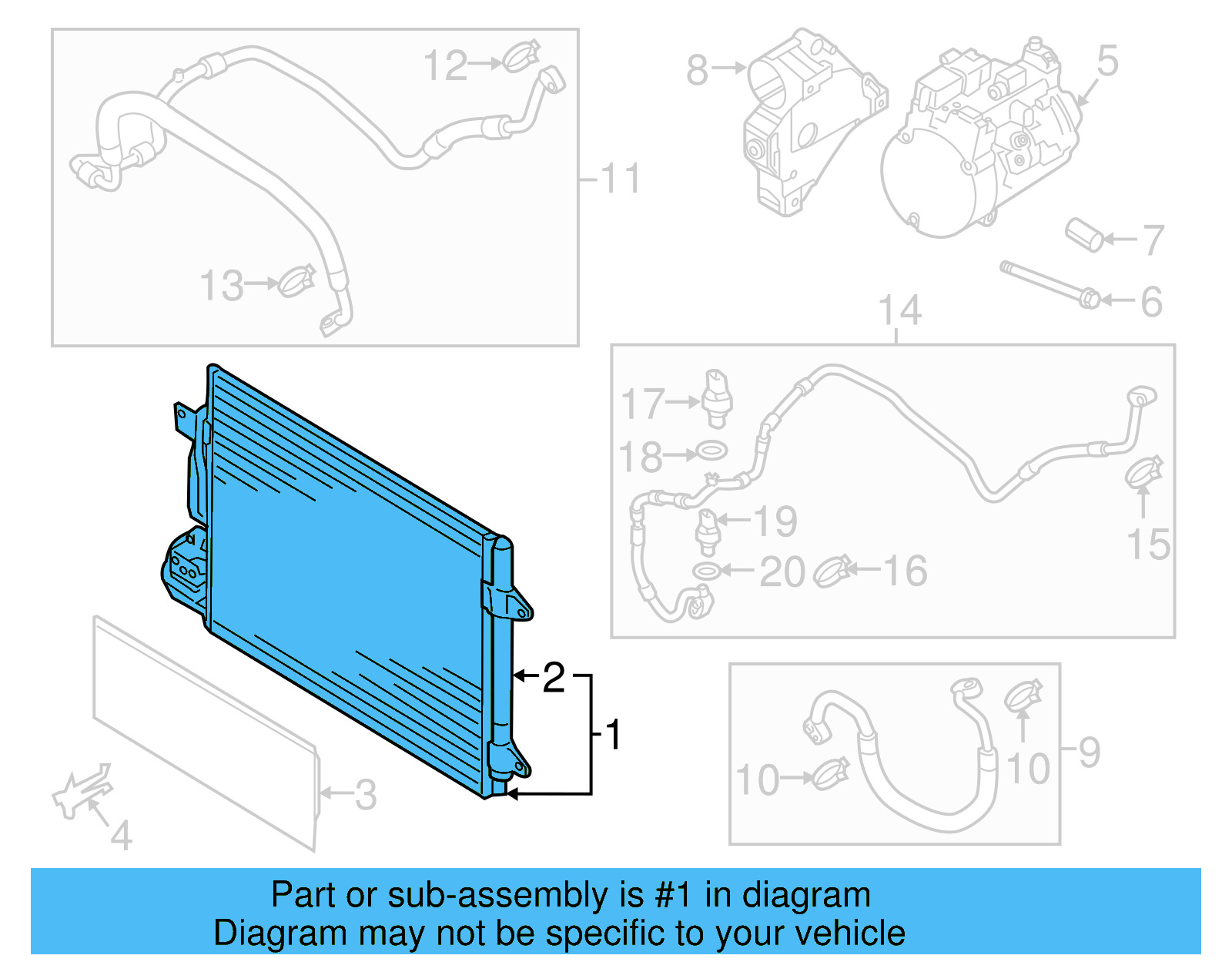 A/C Condenser 5C0-816-411 - View 17