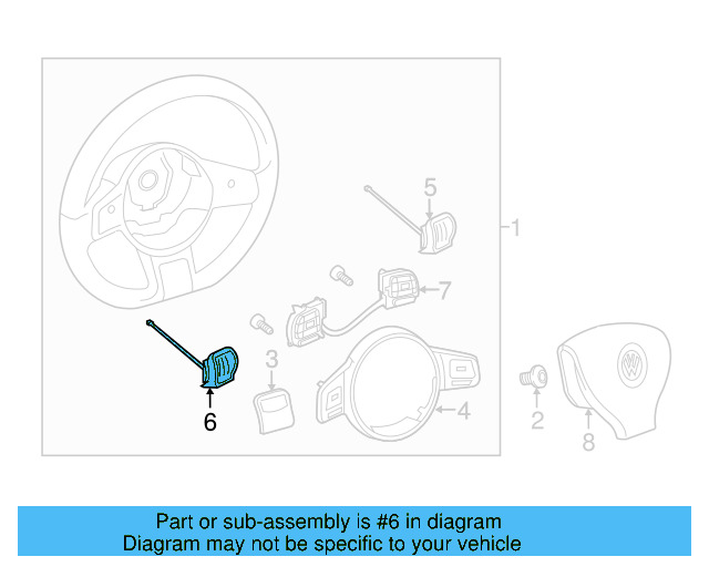 Shift Paddle 5C0-951-527 - View 3