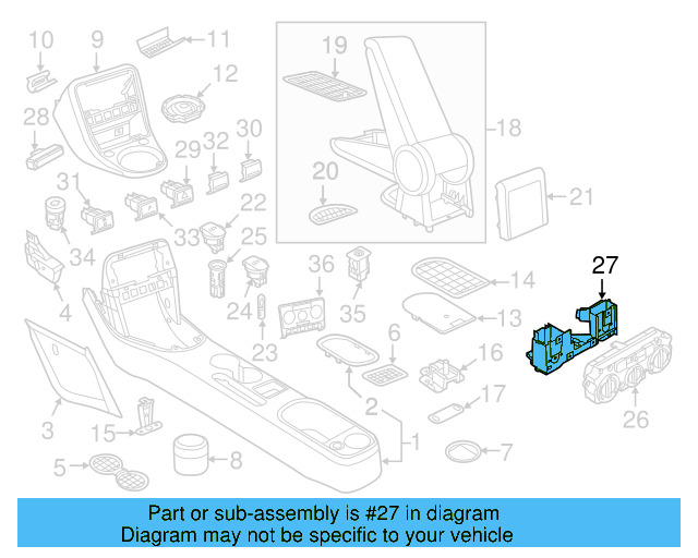 Heater Control Mount Panel 5C1-819-045 - View 7