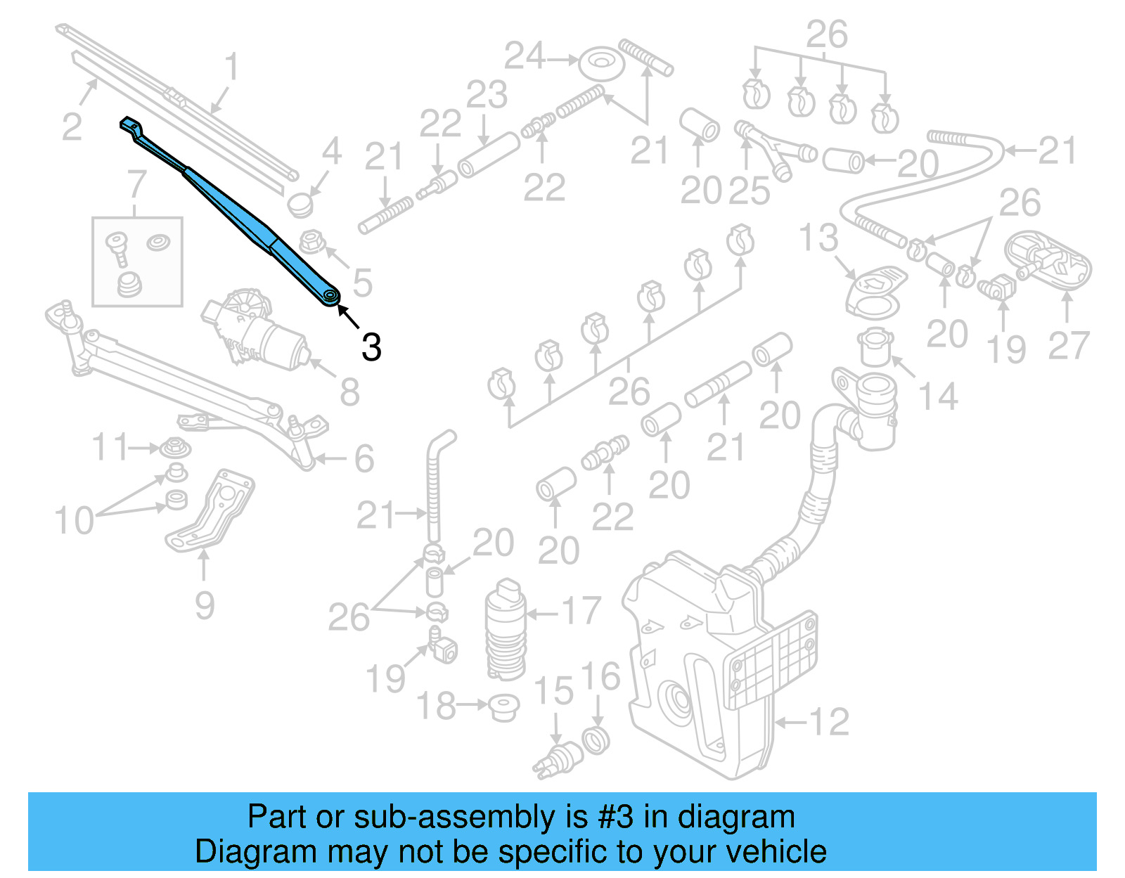 Wiper Arm 5C1-955-409