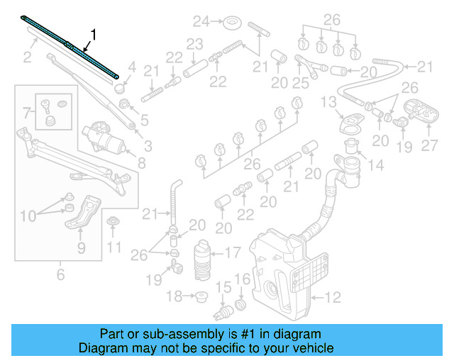 Wiper Blade 5C1-955-425 - View 5
