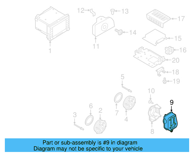 Quarter Panel Speaker Mount Bracket 5C3-035-245-B - View 7