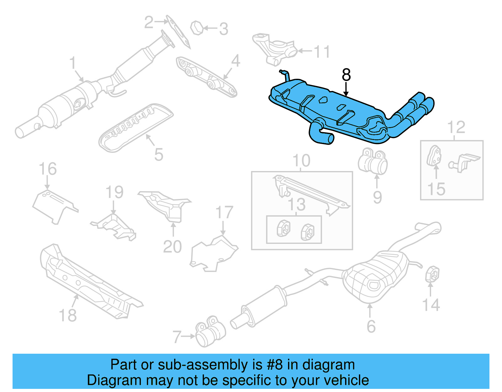 Resonator & Pipe 5C3-253-609-C - View 5