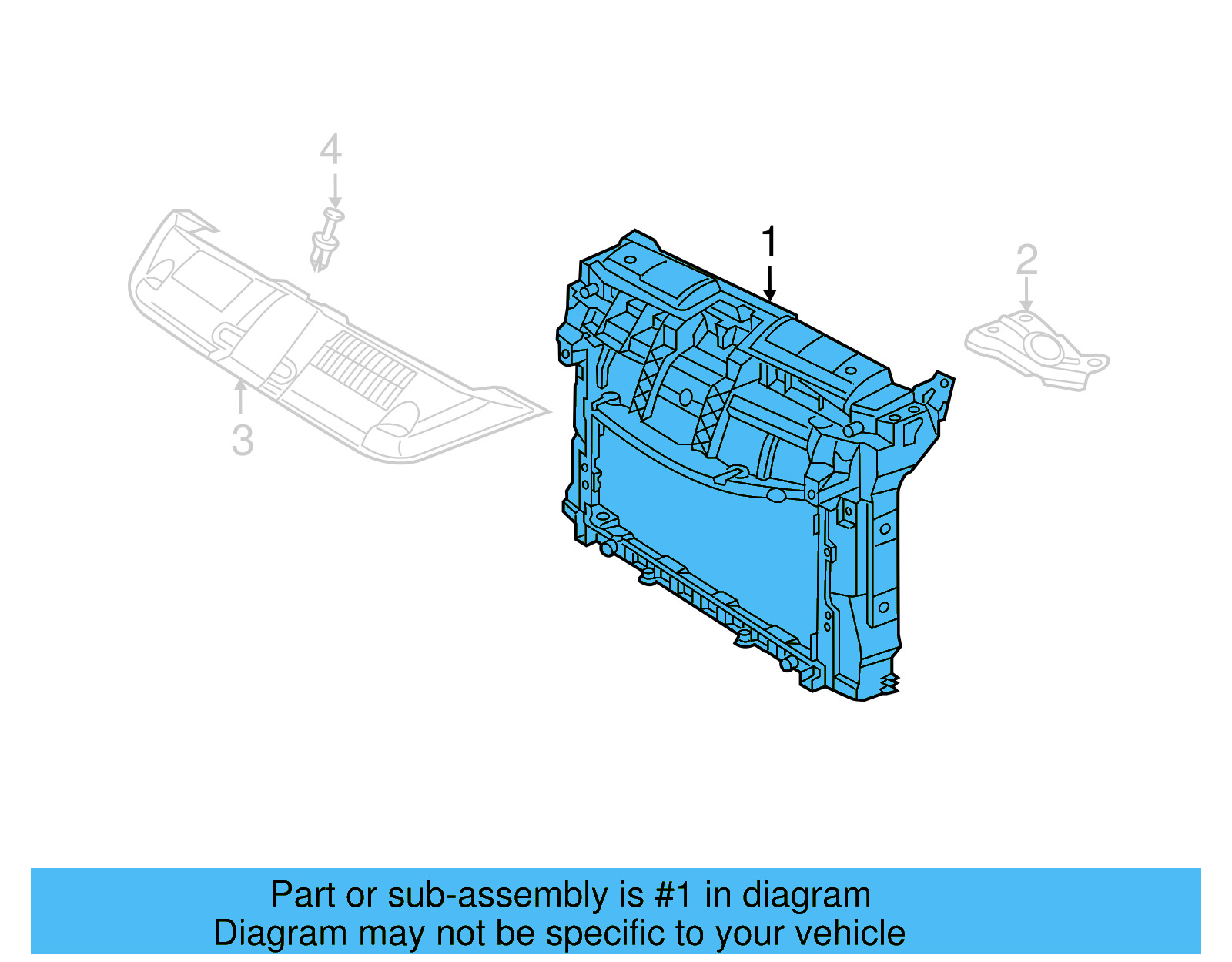Radiator Support 5C5-805-588-AF - View 5