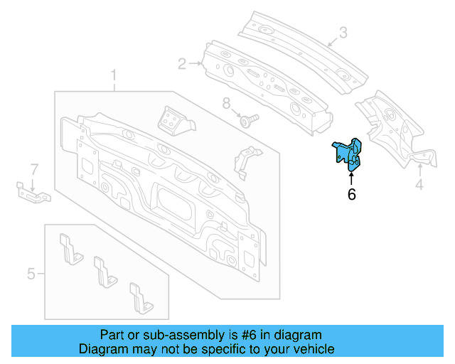 Outer Bracket 5C3-885-968 - View 5