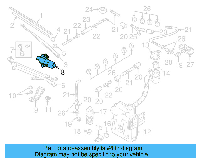 Wiper Motor 5C3-955-119 - View 5