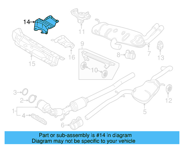 Heat Deflector 5C5-825-701 - View 2