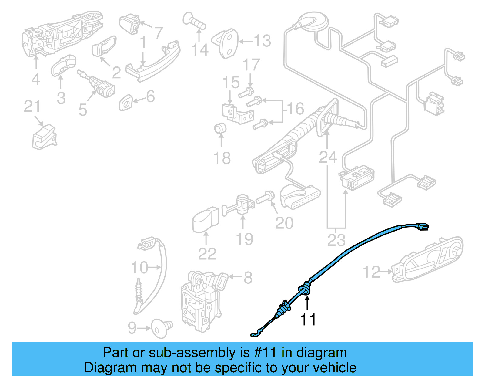 Lock Cable 5C5-837-085-C - View 15