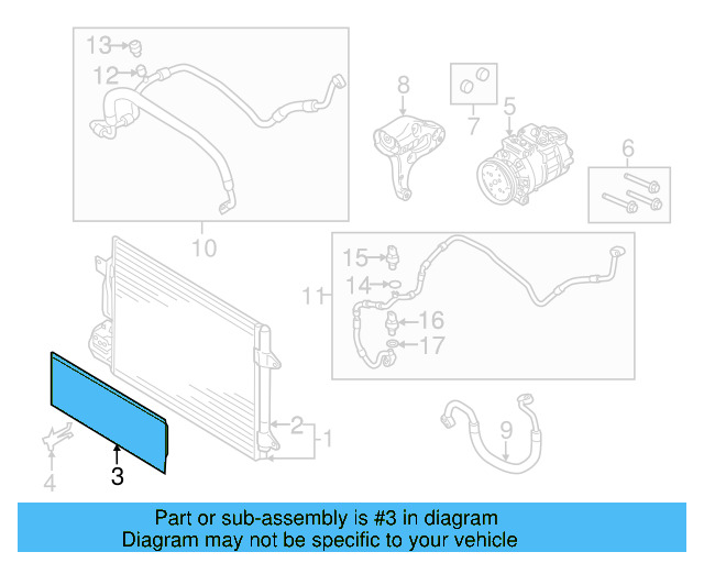 Outer Grille 5C5-854-661-C-9B9 - View 7