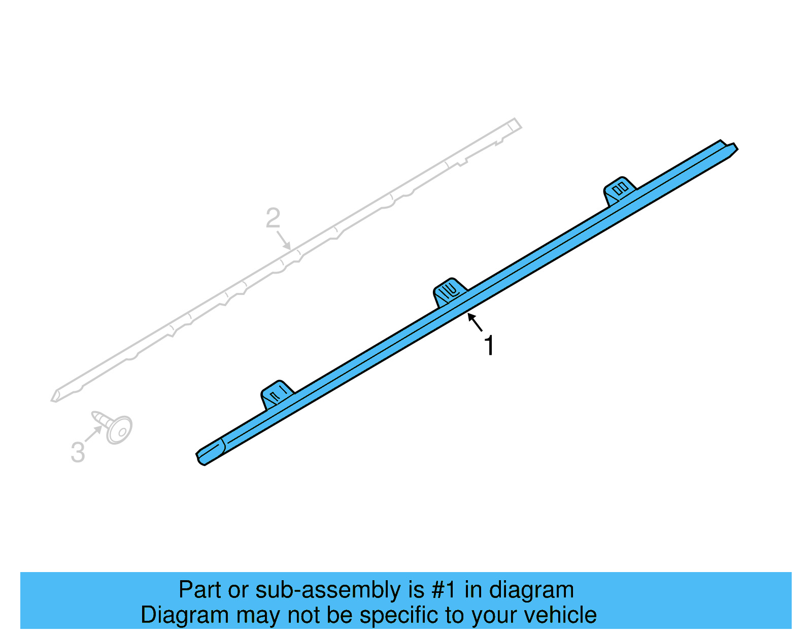 Side Trim 5C5-853-856-C-A7W - View 3
