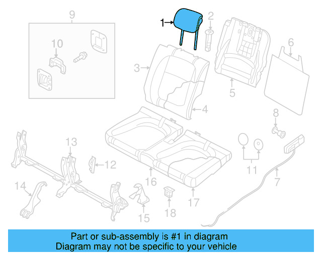 Headrest 5C5-885-901-G-CIV - View 5