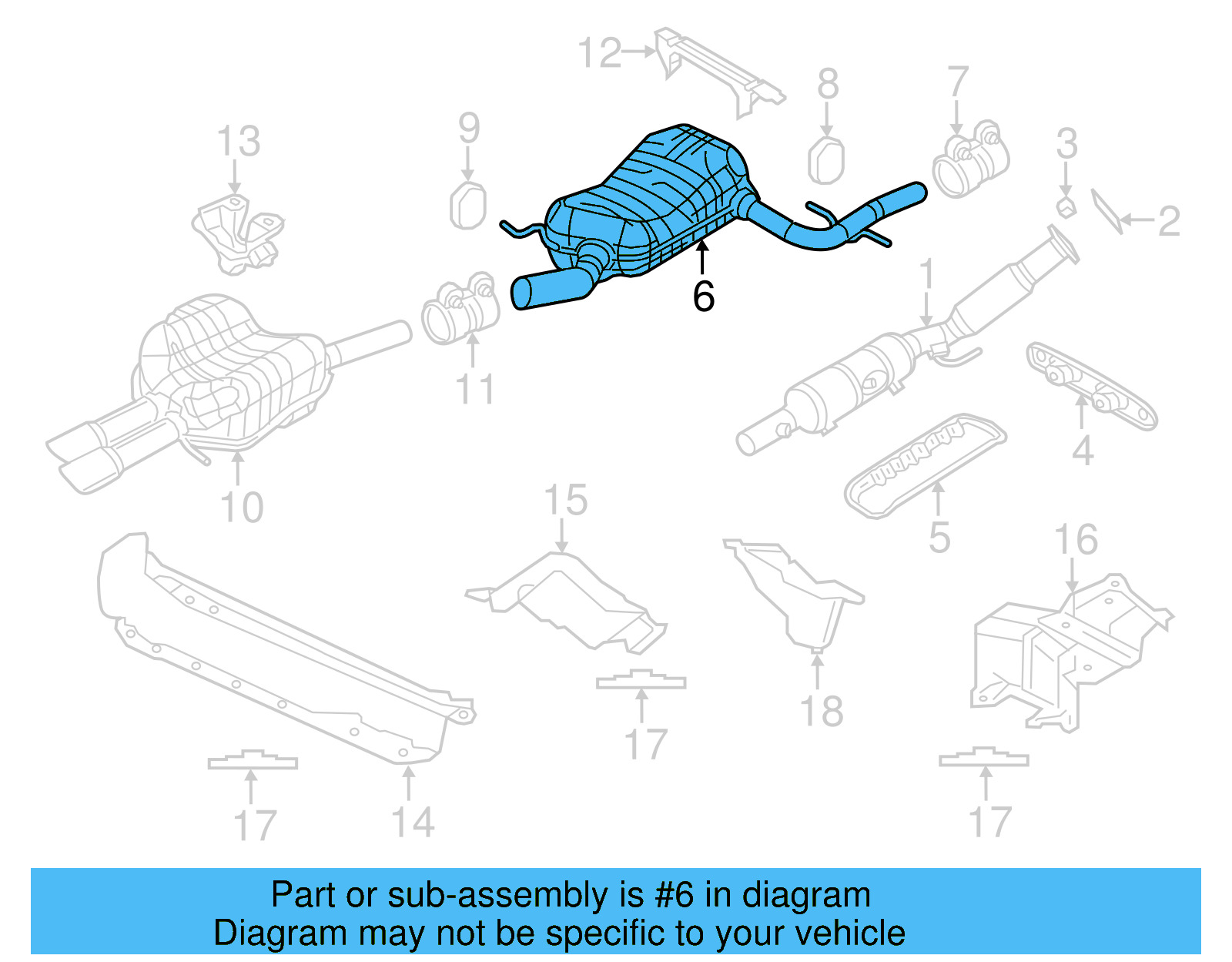 Muffler & Pipe 5C6-253-209-C - View 6