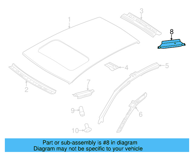 Reinforced Plate 5C6-817-269 - View 2