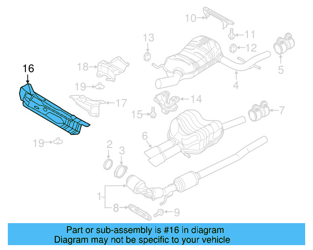 Heat Shield 1K5-825-701-B - View 55