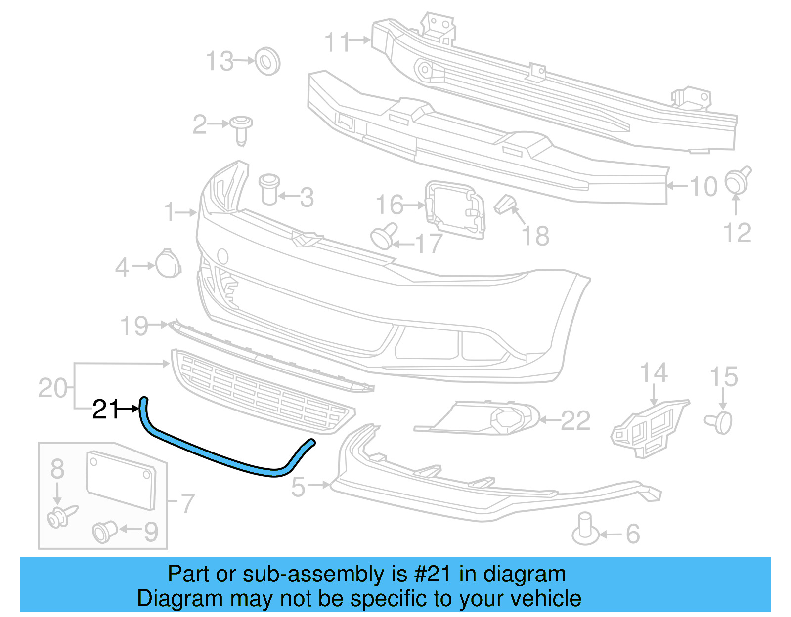 Chrome Strip 5C6-853-101-A-2ZZ - View 3