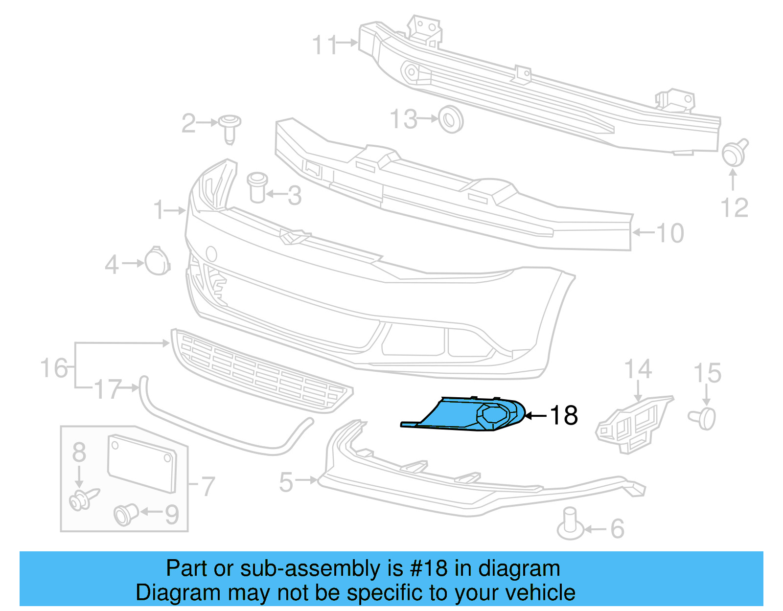 Outer Grille 5C6-853-665-A-9B9