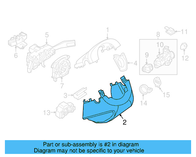 Lower Column Cover 5C6-858-559-82V - View 5