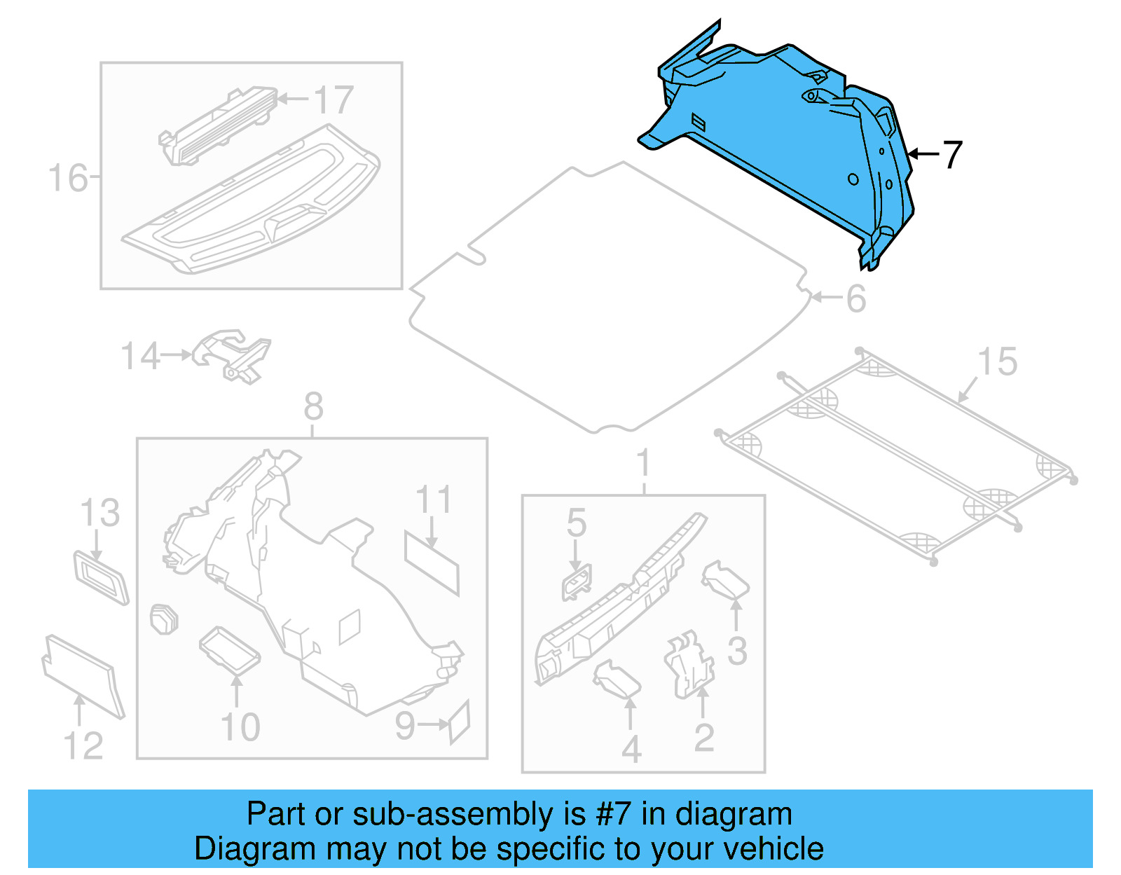 Side Trim Panel 5C6-867-428-R-1BS - View 2