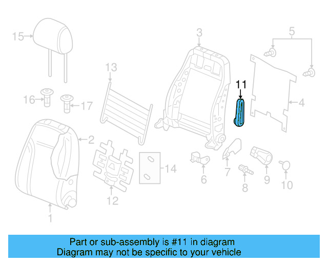Recline Knob 1J0-881-671-H-95T - View 22