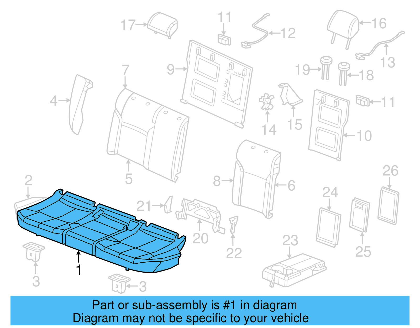 Seat Cover 5C6-885-405-S-WLW - View 4