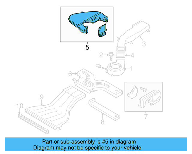 Upper Duct Repair Kit 5C6-898-825