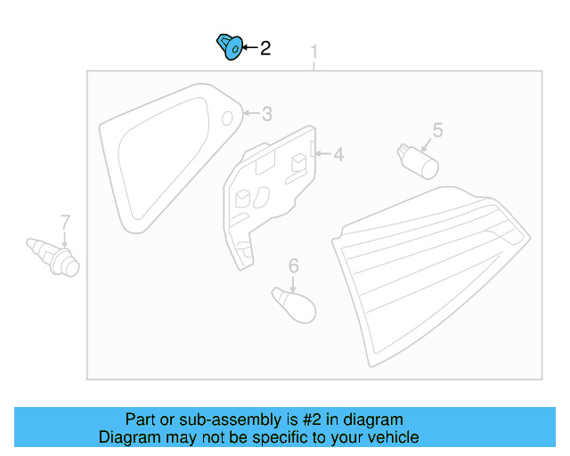 Tail Lamp Assembly Gasket 5C6-998-192-A - View 4