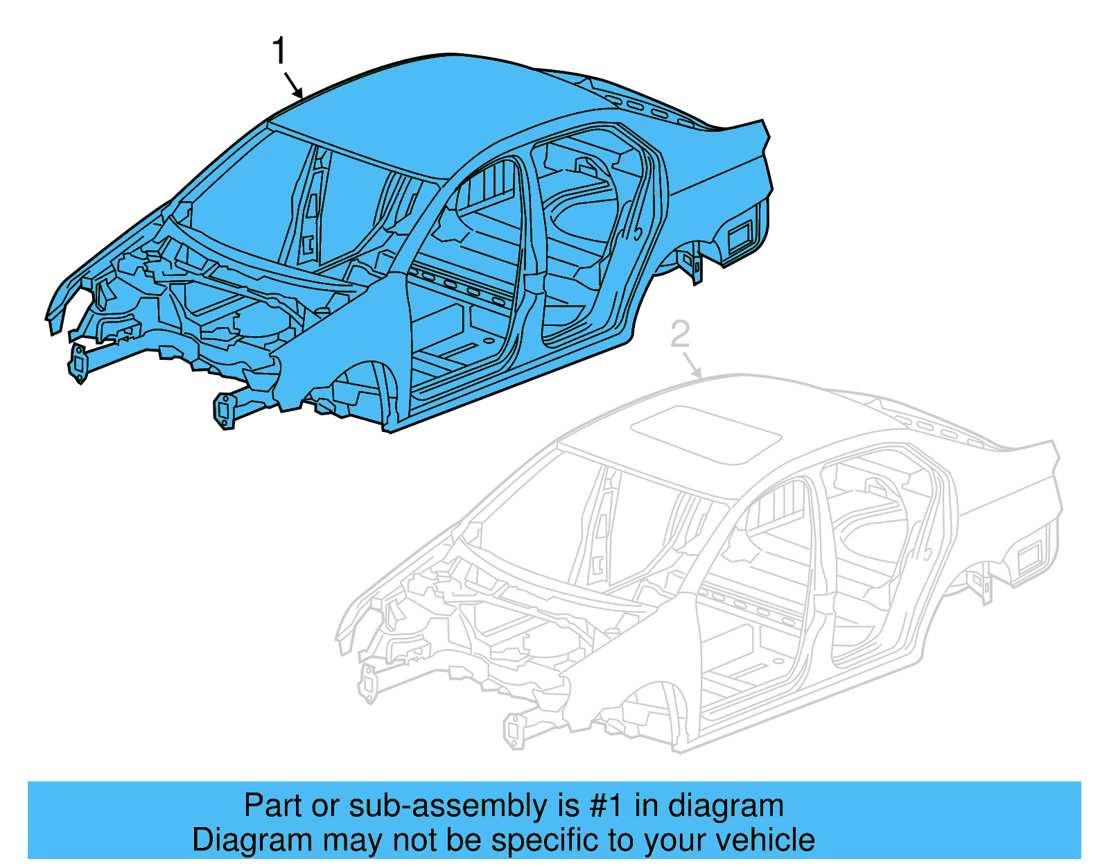 Body Assembly 5C6800701J - View 2