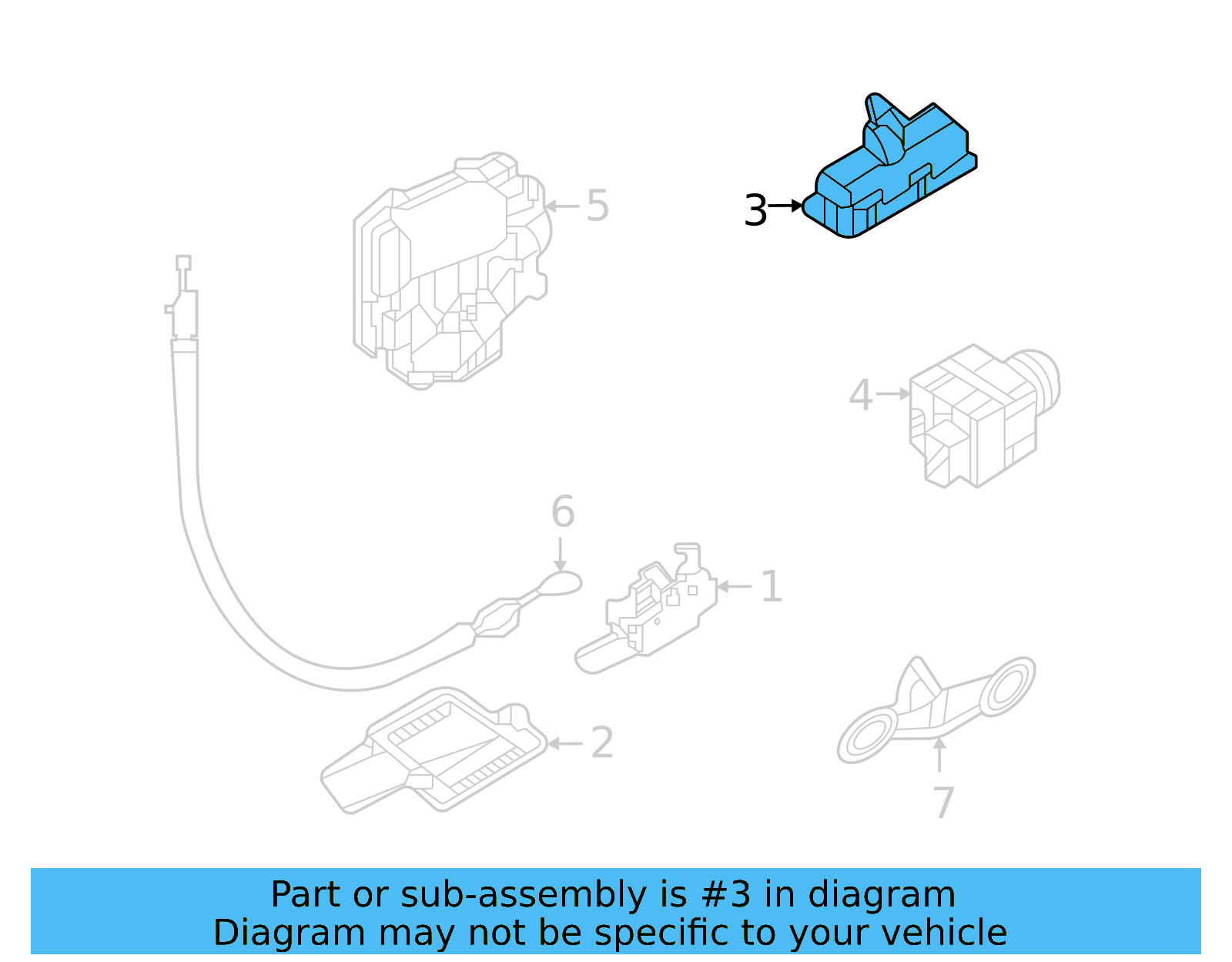 Handle, Outside 5E3-827-566-A - View 7