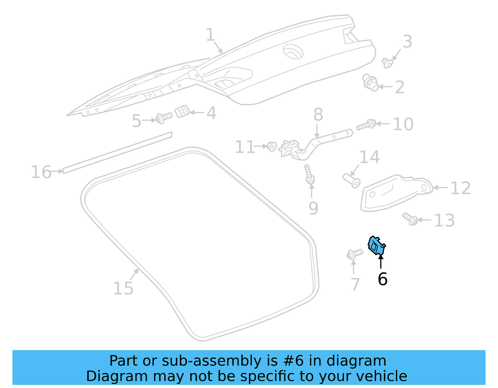 Lift Gate Wedge 5E5-827-240