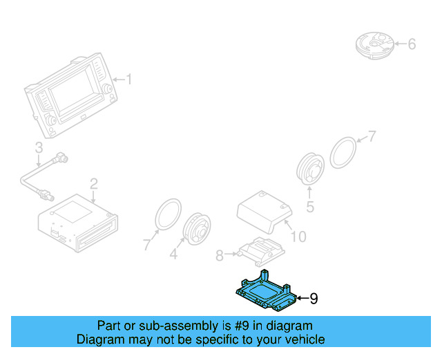 Mount Bracket 5G0-035-933 - View 9