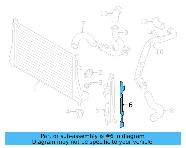 Side Air Baffle Seal Strip 5G0-121-331-J - View 3