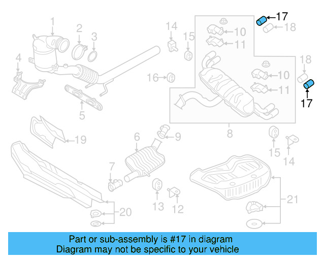 Tailpipe Extension 5G0-253-825-D - View 4