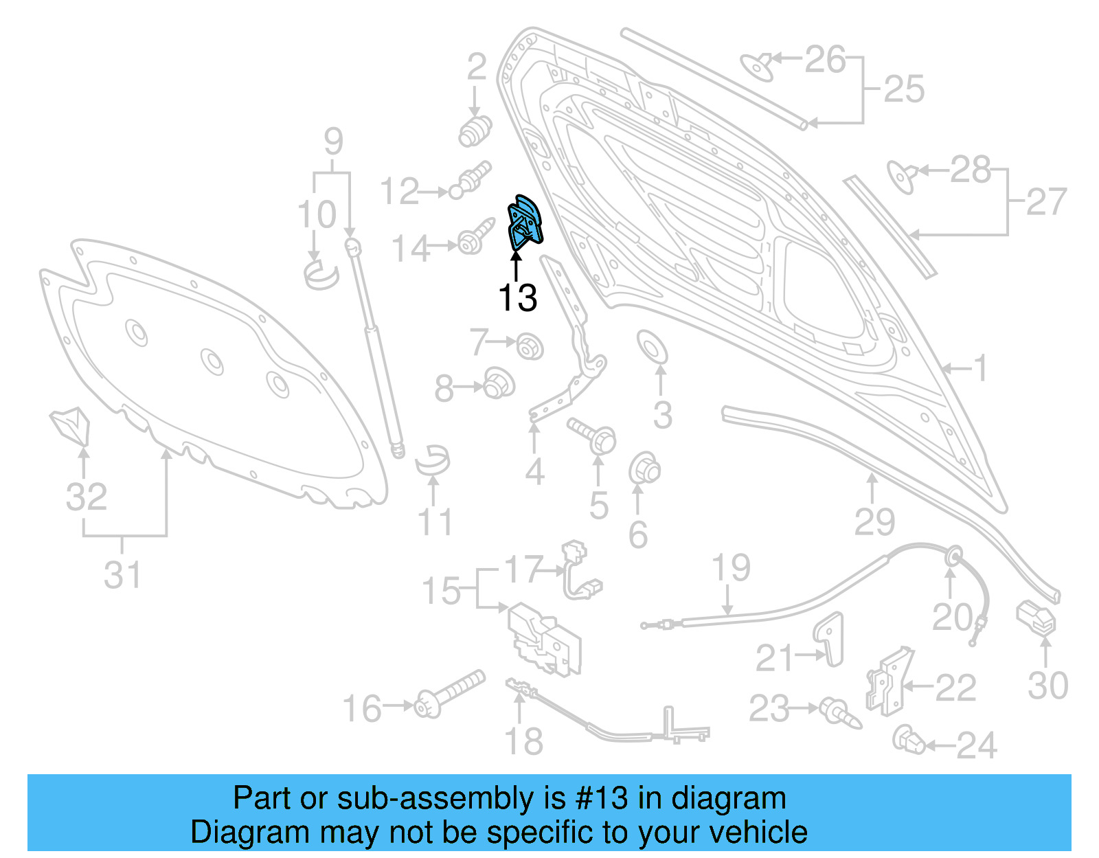 Safety Catch 5G0-823-186-B - View 11
