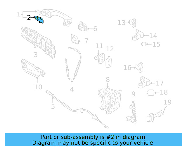 Handle, Outside Gasket 5GG-837-210-9B9