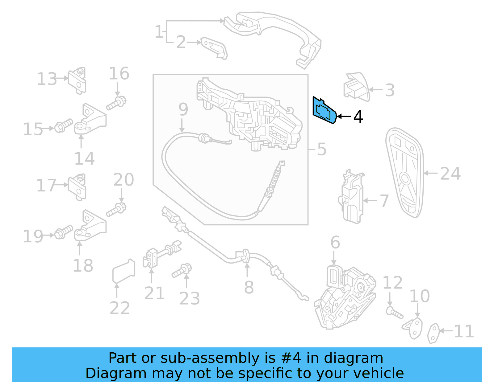 Handle, Outside Packing 5G0-837-209-B-9B9 - View 15