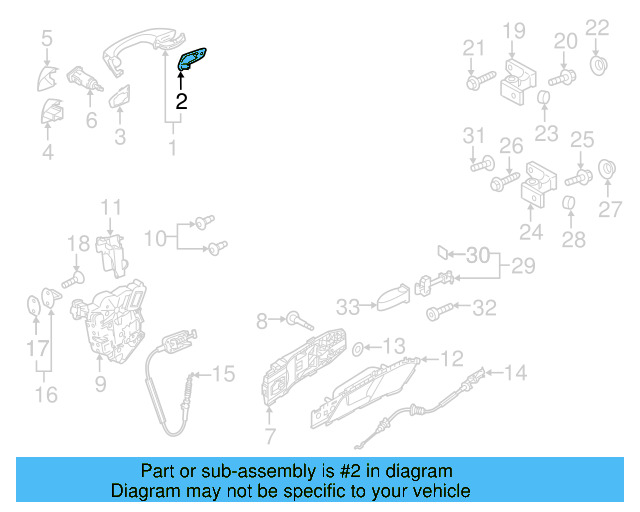 Handle, Outside Packing 5G0-837-209-B-9B9 - View 13
