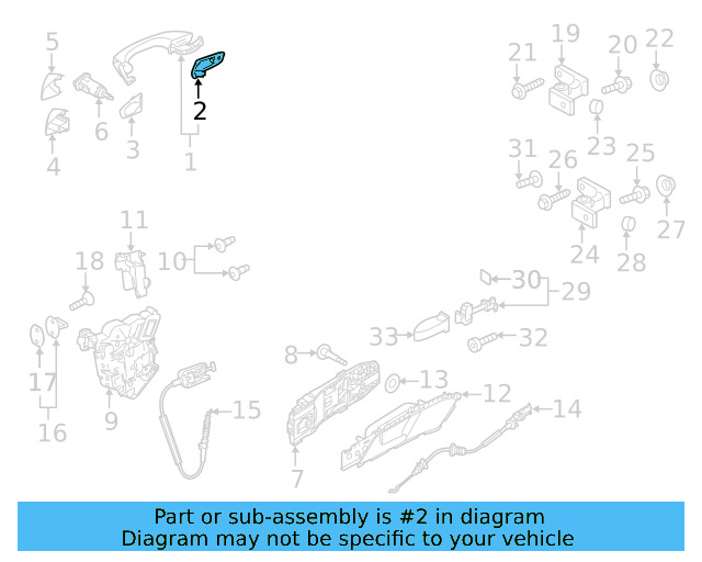 Handle, Outside Packing 5G0-837-209-B-9B9